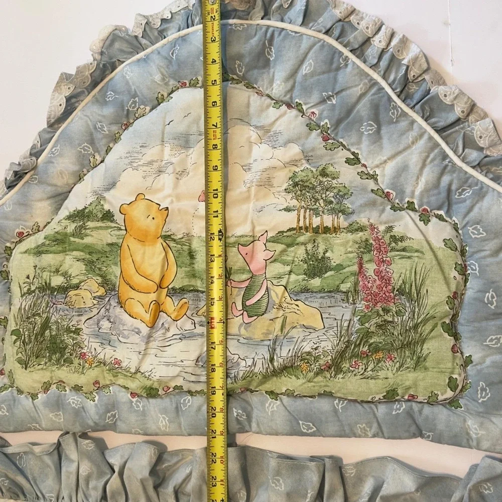 Vtg 1999 Classic‎ Winnie the Pooh Red Calliope Baby Bedding Comforter Set